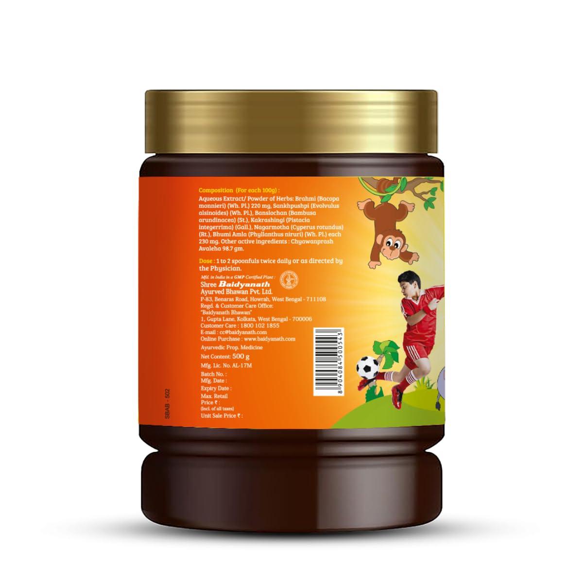 Baidyanath Baidyanath Junior Prash - 500g, Specially Formulated Chyawanprash for Kids