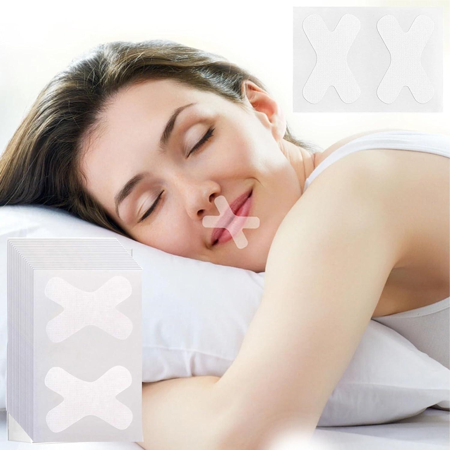 BOGOTA BOGOTA 60 Pcs Sleep Strips Anti Snoring Mouth Tape for Sleeping Anti Snoring Devices Advanced Stop Snoring Mouth Tape for Better Nose Breathing Mouth Closing Tape Sleep Aids Snoring Reduction