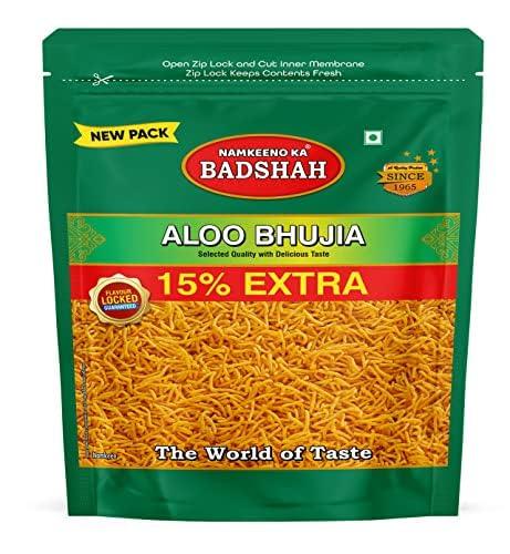 NAMKEENO KA BADSHAH Badshah Combo Pack of Anmol Ratan Kaju Mixture Namkeen 1Kg and Aloo Bhujia 400gm Namkeen Gift Offer, Tangy & Spicy Indian Dalmoth, Ready to Eat Crispy & Light Snacks