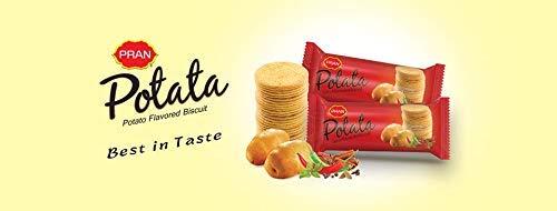 Pran PRAN POTATA Spicy Flavoured Biscuits 8 Packs of 100 Grams Each