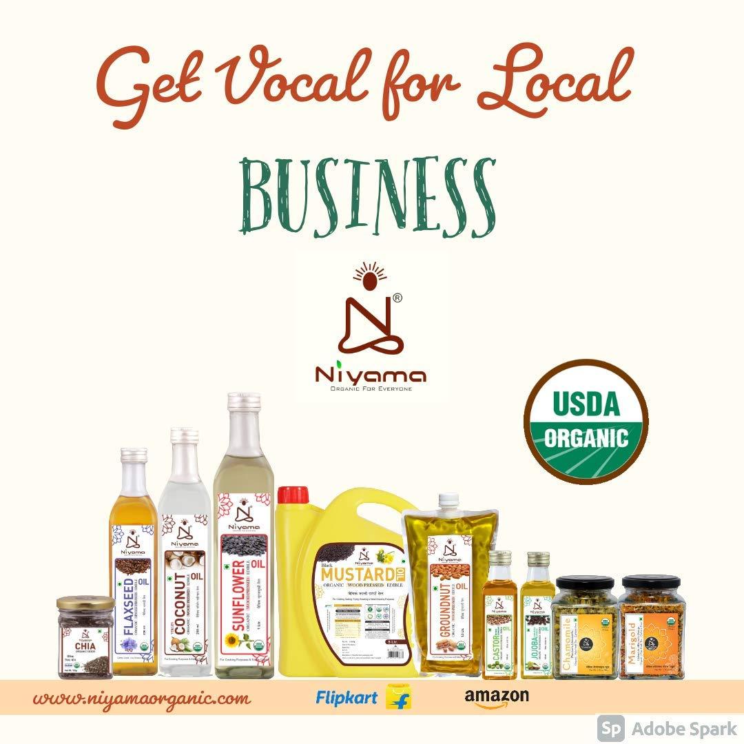 Niyama Niyama® Organic Black Mustard Wood Pressed Oil (Sarso Ka Tel), Ideal for Cooking Purpose (1.5 Ltr. Pouch) (Pack of 2)