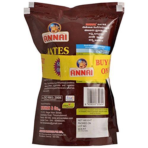 ANNAI Annai Seeded Dates 500Gm.+500Gm