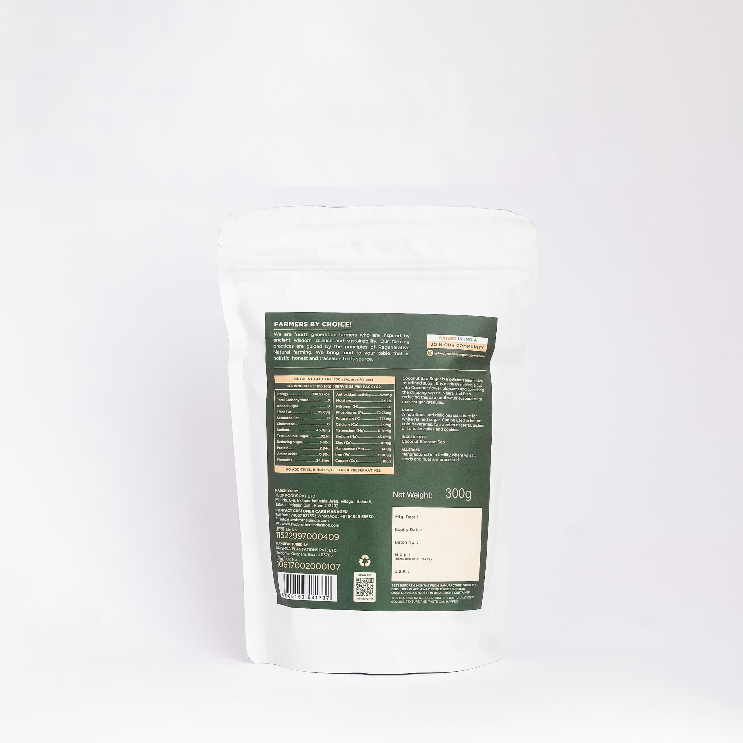 TWO BROTHERS ORGANIC FARMS Two Brothers Organic Farms Coconut Sap Sugar 500gms