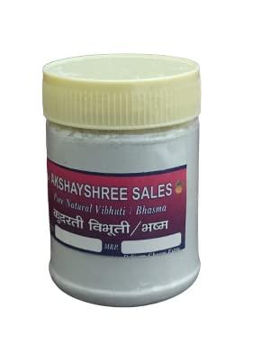 Akshayshree Sales Akshayshree Sales Natural Vibhuti/Bhasma for Pooja (Pack of 1-150 gm)