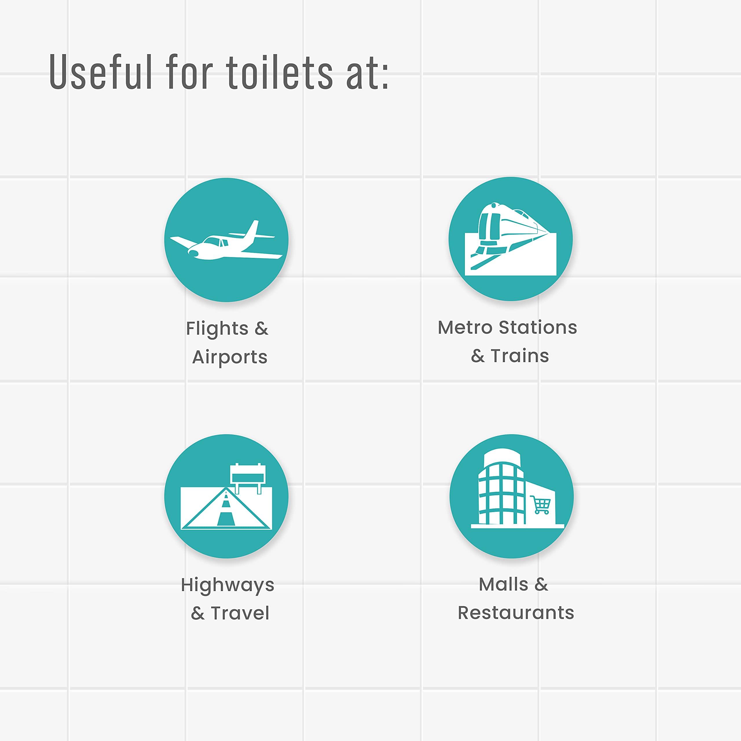 PEE BUDDY PEE BUDDY Disposable Toilet Seat Covers - 30 Sheets | No Direct Contact with Unhygienic Seats| Easy To Dispose| Nature Friendly| Must Have For Women and Men