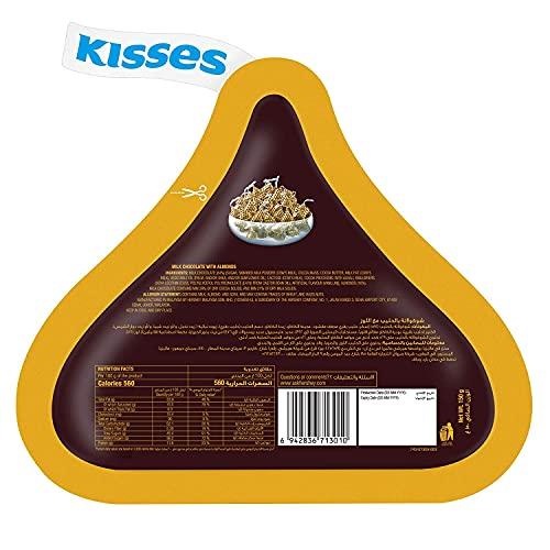 HERSHEY'S Hershey's Kisses Milk Chocolate with Almonds, 2 X 150 g
