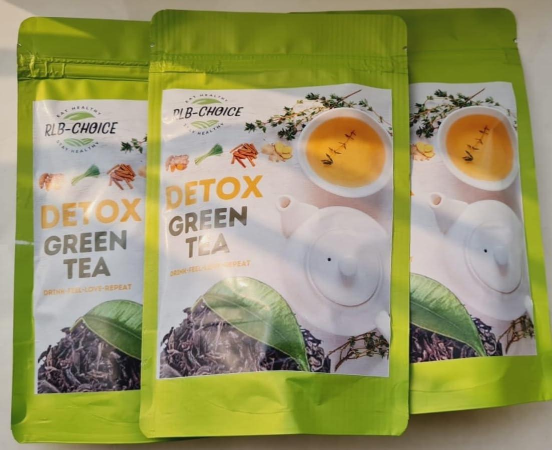 Generic Rlb Choice-Detox Loose Leaves Green Tea-Your Path To Wellness-Purity In Every Sip, Better Digestion, Boost Immunity, Skin Glow,80 Grams