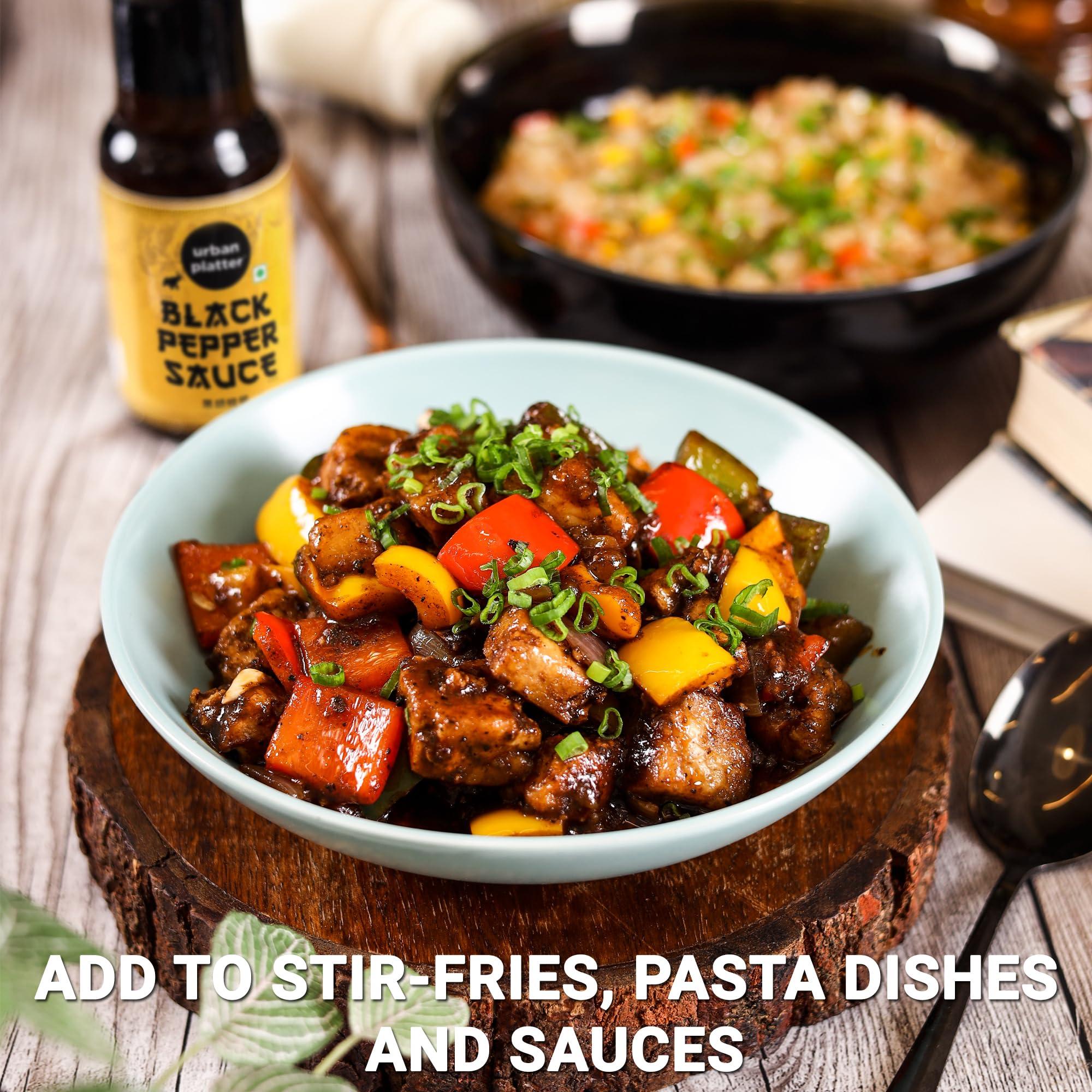 urban platter Urban Platter Black Pepper Sauce, 225g [Great for Stir Fry, Asian Savoury Robust Taste]