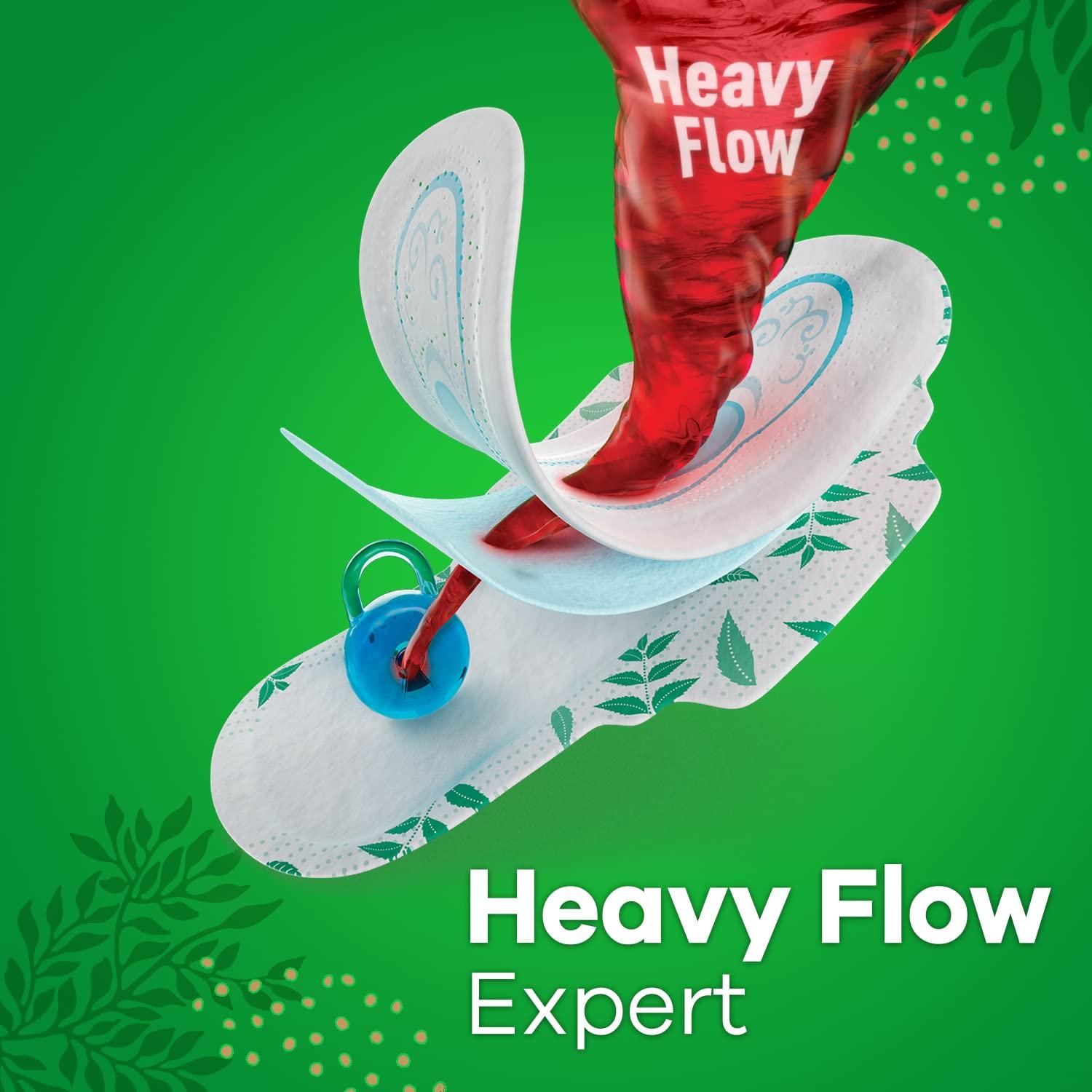 Whisper Whisper Ultra Clean Sanitary Pads for Women|50 thin Pads|XL+|Hygiene & Comfort|Soft Wings|Dry top sheet|Suitable for Heavy flow|Odour free|31.7 cm Long|With disposable wrap (Pack of 2)