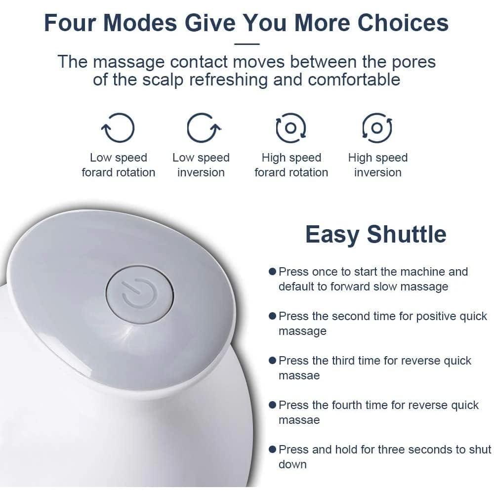 BIGXEN BIGXEN Electric Scalp Massager for Cat and Dog,Handheld Electric Pet Massager Massage Tool with 4 Massage Heads, 3 Speeds, Electric Pet Massager Head