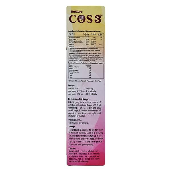 COS 3 COS 3 Syrup With Vitamin D3 - 200 Ml, Pack Of 1