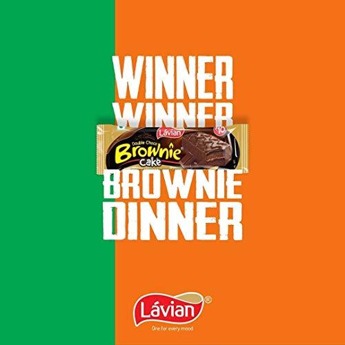 Lavian Lavian Double Choco Brownie Cake, Pack of 20 Individually Packed Cakes, 520g (Single Unit)