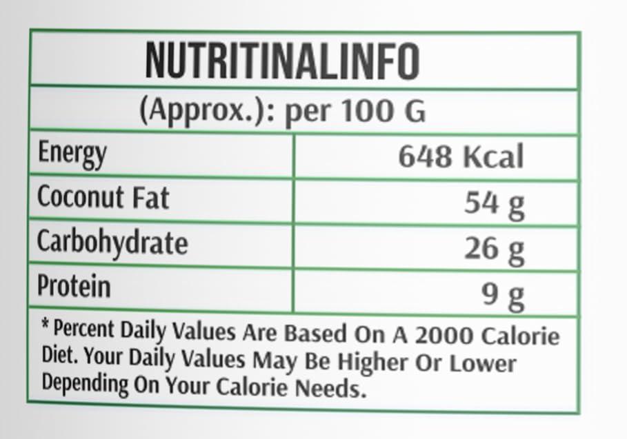 OKRAA OKRAA Coconut Milk Powder - 100 gm/Spray Dried Instant Coconut Milk (Nariyal)