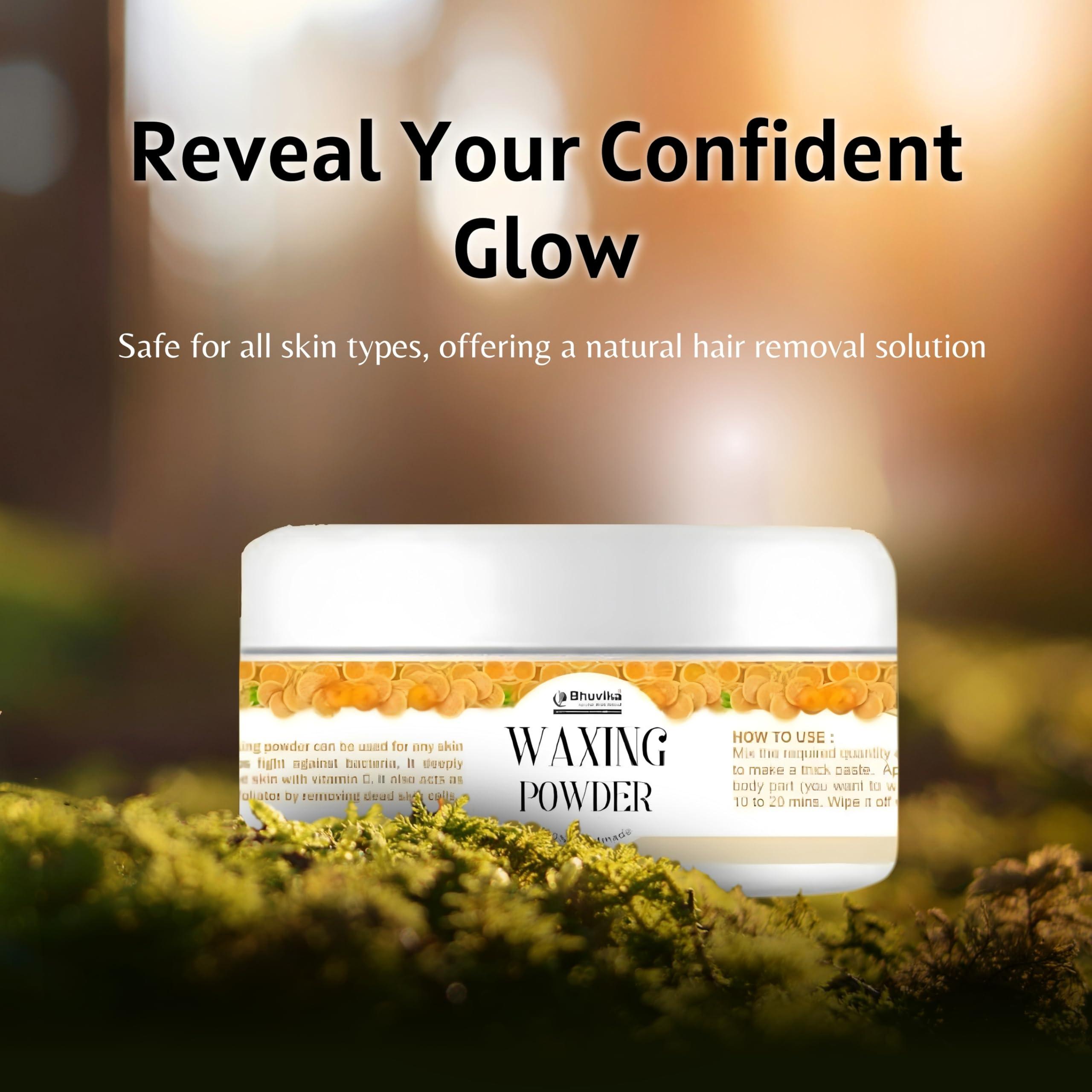 Generic Bhuvika Waxing Powder - Natural & Painless Hair Removal Solution | Smooth, Soft Skin with Chemical-Free Ingredients (100g)