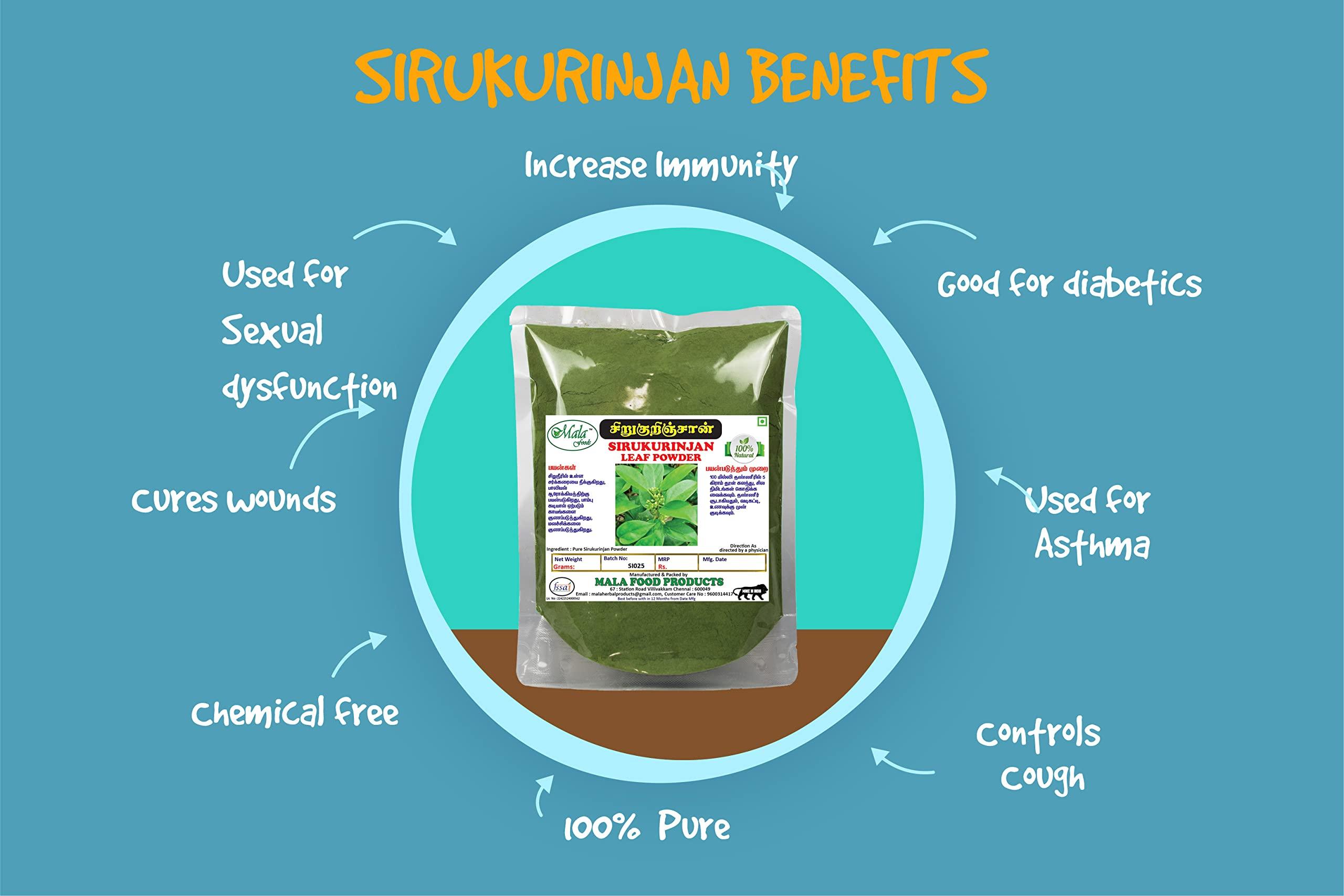 Generic MALA : Sirukurinjan Powder | Gurmar powder | Gymnema Sylvestre | Shardunika powder - 25 G