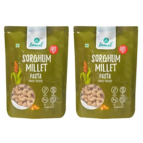 Immunit Immunit No Maida Jowar (Sorghum Millet) Pasta | Vegan, Not Fried, No MSG, No Preservatives | 180 Grams