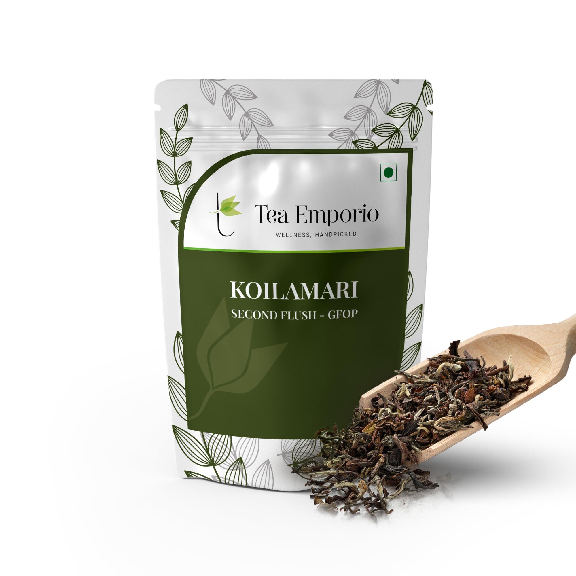 SURAJMUKHI TEA GOLD STANDARD Surajmukhi Tea Koilamari Assam Second Flush Tea - 50g | Fine GFOP Leaves for an Exquisite Tea Experience | Assam Pure Leaves Tea for a Rejuvenating and Energizing Cup