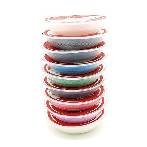 Easyinsmile Dental Orthodontic Braces Rubber Chains, Elastic Power Chains for Braces (Closed, Black)