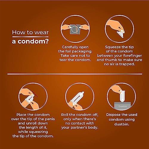 MEDIBAR MEDIBAR More Dots Condoms for Men | Vibe Chocolate ~ First time with (1600 DOTS) For more Last-Long pleasure | 10 Count (Pack of 2)