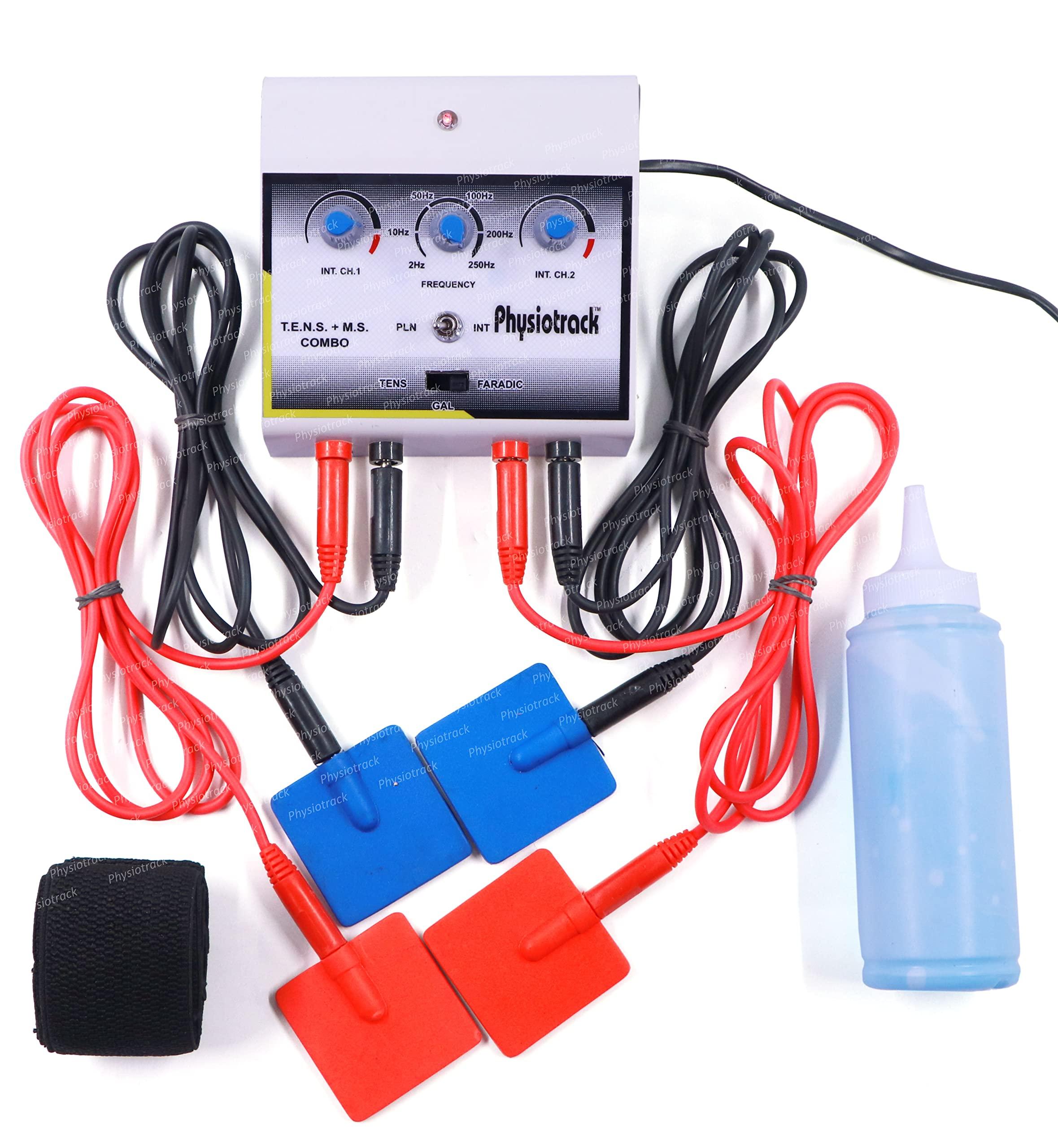 PHYSIOTRACK Physiotrack Mini Tens + MS Combo Pain Relief Physiotherapy Machine with 1 Year Warranty