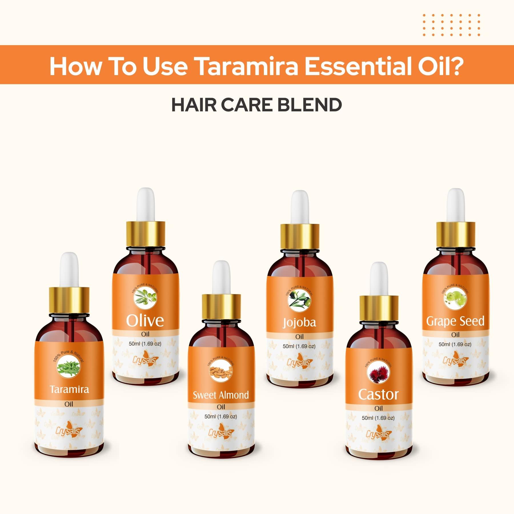 Crysalis Crysalis Taramira (Eruca Vesicaria Ssp. Sativa) Oil |100% Pure & Natural Undiluted Essential Oil Organic Standard /Taramira Oil For Healthy Hair & Skin /Removes Dandruff -50Ml With Dropper