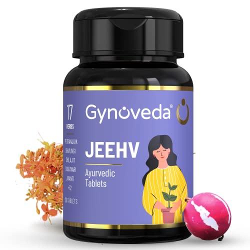 Gynoveda Gynoveda Jeehv with Putrajeevak Beej and Shivlingi Beej Ayurvedic Tablet for Pregnancy Support (1 Month Pack)