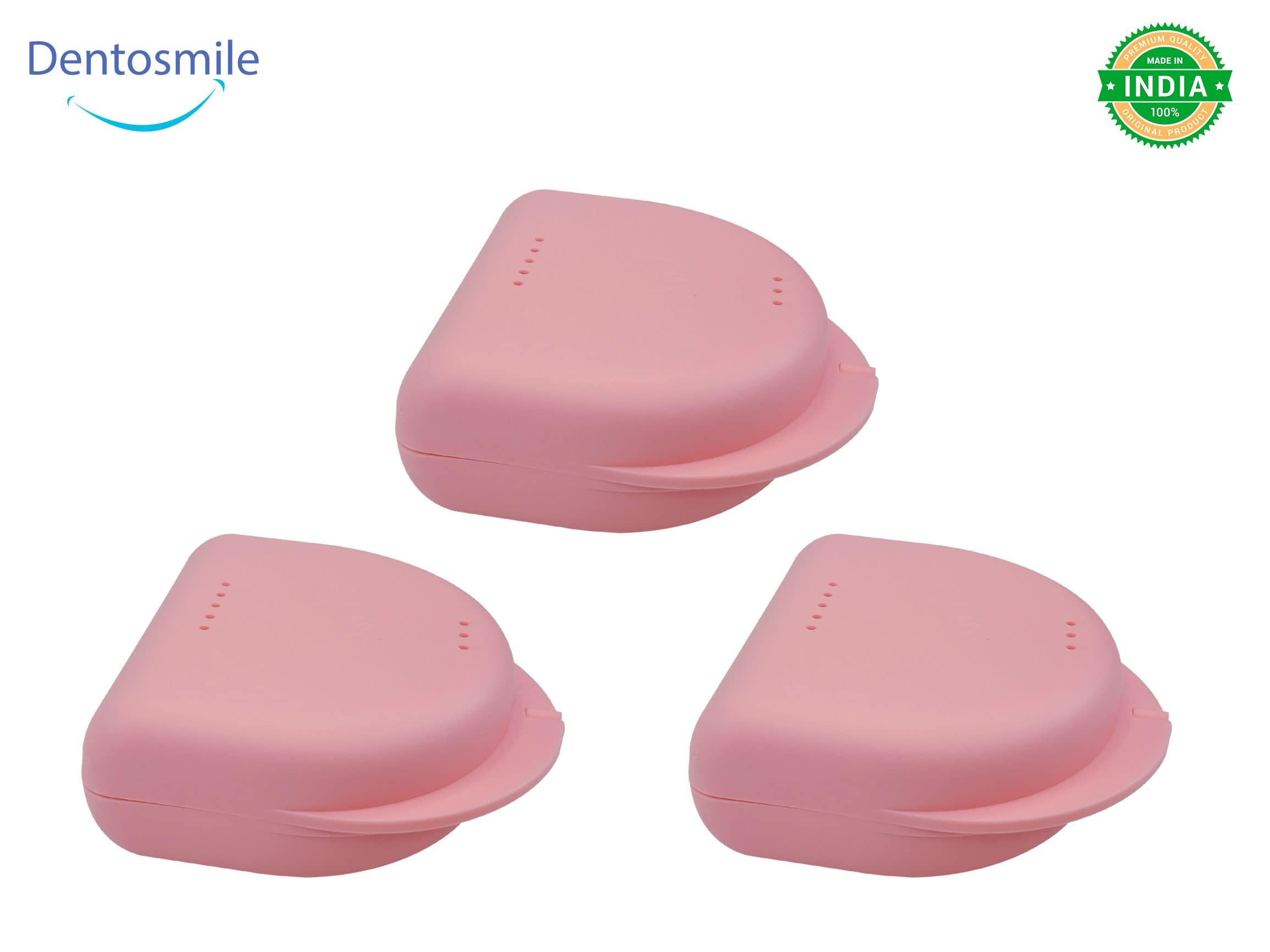 Dentosmile Dentosmile Dental Orthodontic Retainer/Aligner Case/Box/Mouth Guard and Denture Storage in Pink Colour (3)