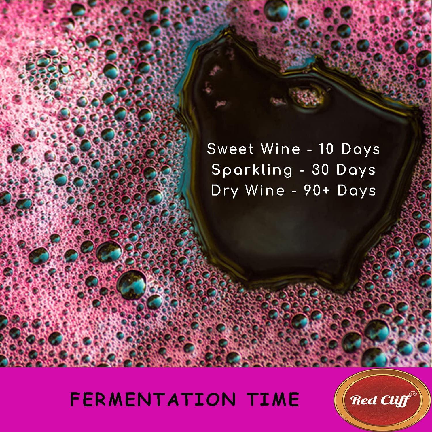 RED CLIFF RED CLIFF Brewer\'s Yeast for Making Wine | Fast Fermentation Wine Yeast | Combo Pack Of 4 | High Tolerance 15% V/V | Yeast for Making Wine | (Brewer\'s Wine Yeast | 100gx4 |)