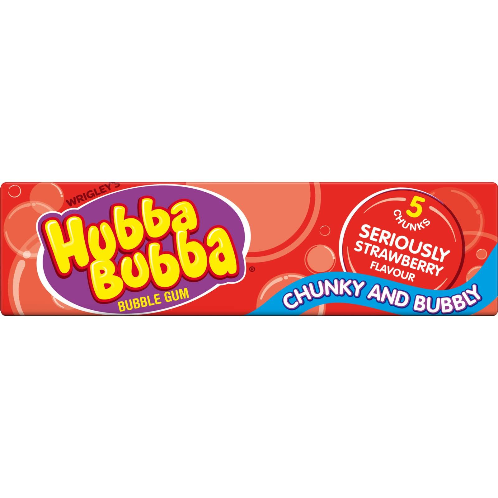 Hubba Bubba Hubba Bubba Chunky and Bubbly Bubble Gum Strawberry Flavour, 20 X 35 g