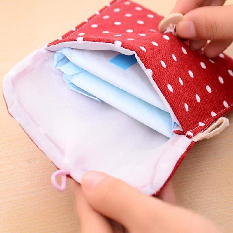 Swami Enterprise Swami Enterprise Sanitary Pad Pouch - First Period Kit (Pack of 2) Multi Color