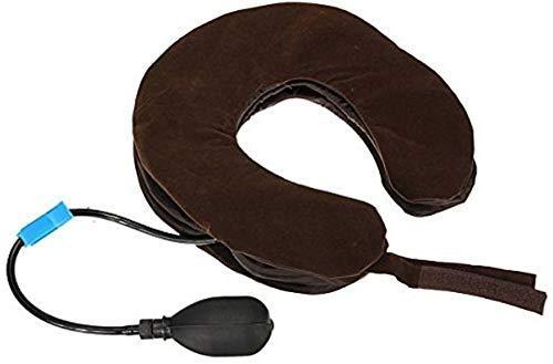 RUDRAYA RUDRAYA Nylon Extreme 3 Layer Cervical Neck Air Traction Device & Collar Brace, Inflatable & Adjustable Neck Stretcher Support, Neck Brace Pillow For Neck Pain Relief For Men & Women (Free Size)
