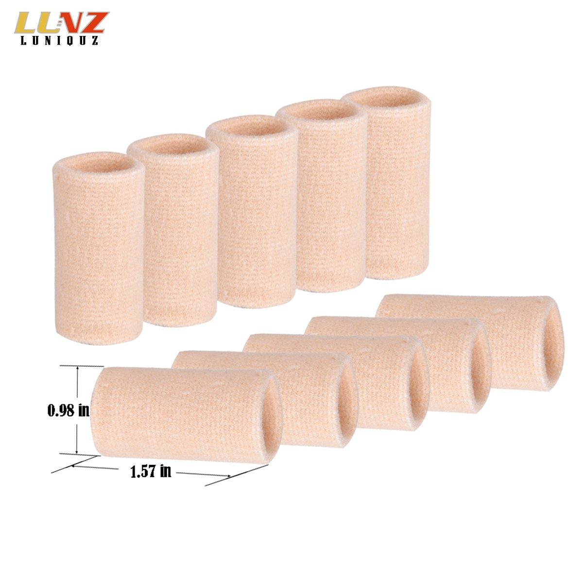 Luniquz Luniquz Finger Sleeves, Thumb Splint Brace for Finger Support, Relieve Pain for Arthritis,Triggger Finger, Compression Aid for Sports, Beige