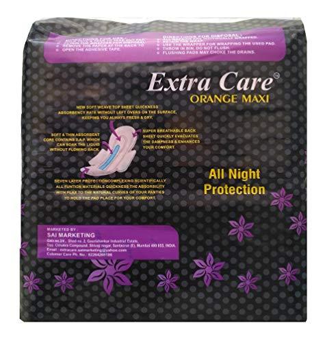 Extra Care Extra Care Package 40 Orange Maxi Sanitary Pad FREE 1 Razor (PACK OF 3)