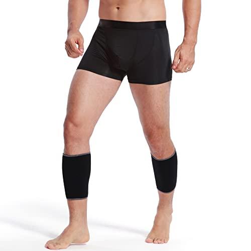NEOtech Care Neotech Care Calf Support Sleeve (1 Pair) - Elastic & Breathable Knitted Fabric - Medium Compression - Black Color (Size XL)