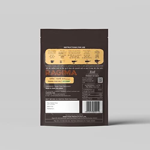 Dozo Food Products RAGIMA Nachani-Satwa Flour with Sugar (200g Each, Pack of 5 PCs)