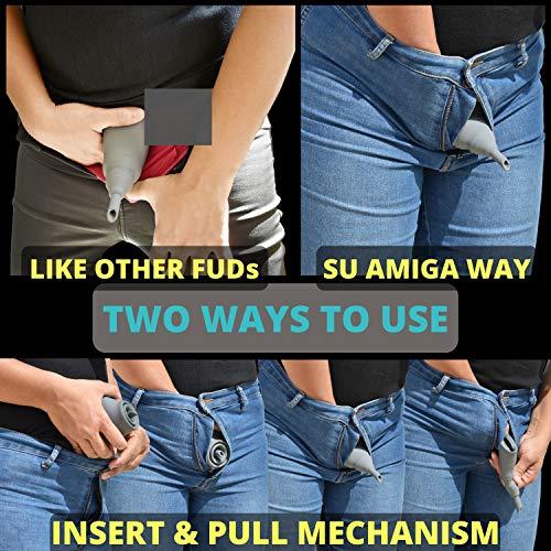 CIRCE CARE CIRCE CARE SuAmiga Female Urination Device, Collapsible with Carry Bag;Reusable,Compact,Discreet Silicone Pee Funnel for Women to Pee Standing Up;Lightweight Portable Urinal for Outdoor Activities