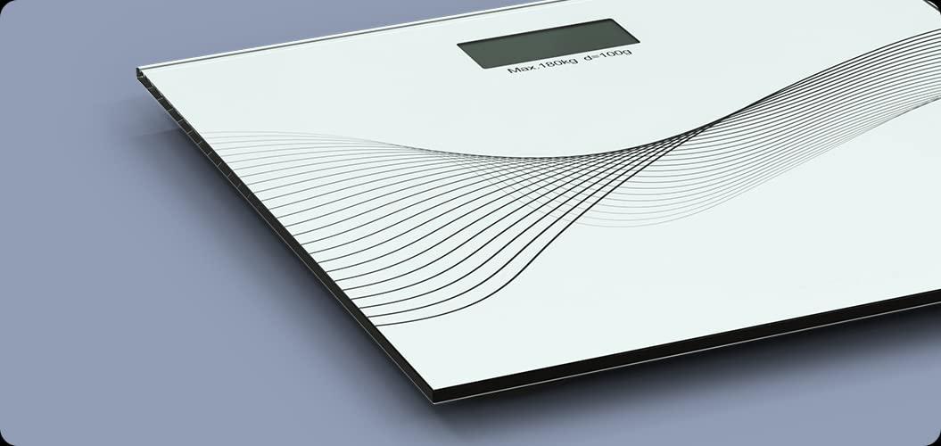 HomeFast HomeFast Digital Body Weight Bathroom Scale, Bathroom Scale, Body Weight Scale Digital Glass LCD Display Scale For Measures Weight up to 180KG