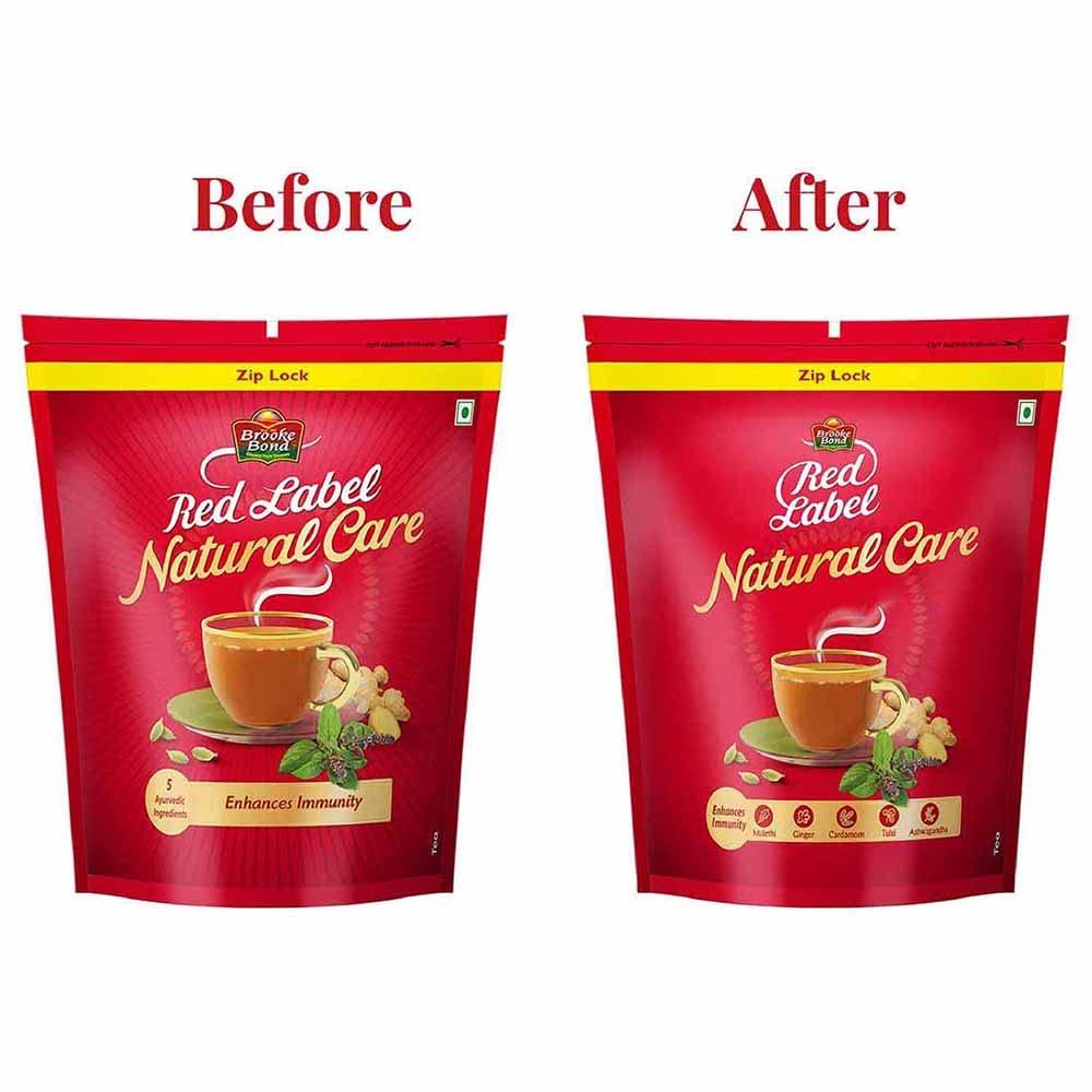 Red Label Red Label Natural Care Tea, Chai Made With 5 Ayurvedic Herbs, 1 Kg - Ginger, Powder