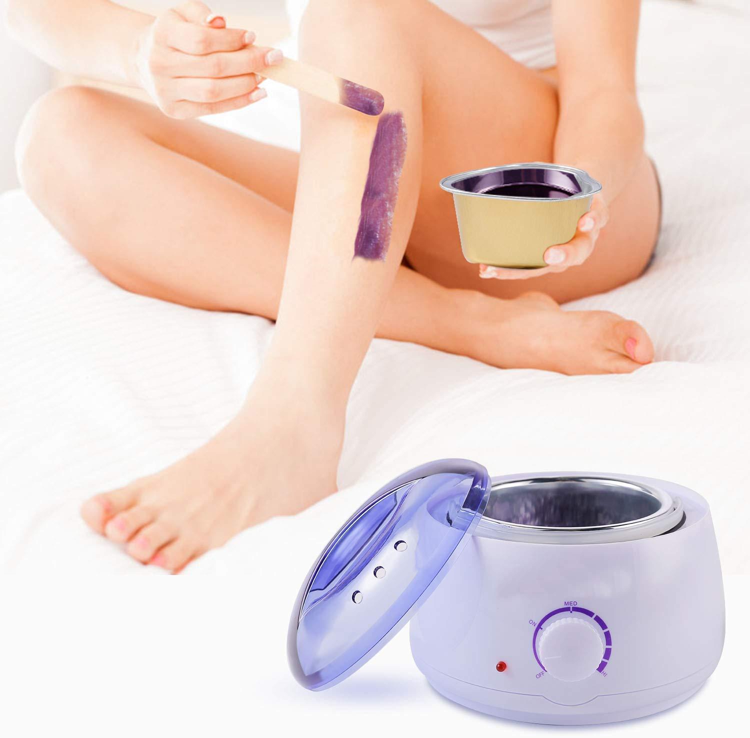 VASTU CREATION VASTU CREATION PRO-WAX 100 Hot Wax Heater/Warmer Salon Spa Beauty Equipment for Hard Strip Waxing 400ML With 10 Wooden Stick