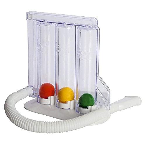 ACS ACS spirometer for Lungs Breathing Exercise | Respiratory Exerciser | 3 Balls Incentive Respirometer With Air Filter and Precise Inhalation Valve | Washable, Hygienic and Detachable