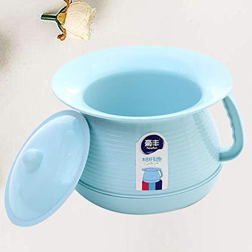 HEALLILY HEALLILY Potty Urinal Chamber Pot Bedpan Urinal Bottle Urine Pot Pee Bottle Urinal Bottle Urine Pots Urine Bucket Mobile Toilet for Kids Female Blue