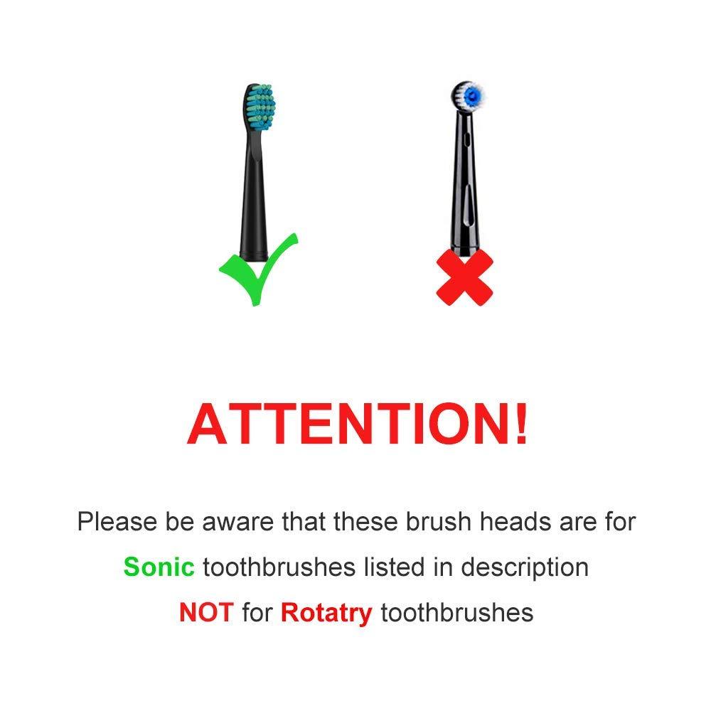 YUNCHI Toothbrush Replacement Heads Compatible with Teeteck YUNCHI Y1 Electric Toothbrushes 5 Pack - Pink