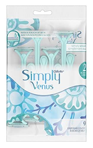Simply Venus Womens Simply Venus Disposable Razors 9 Count