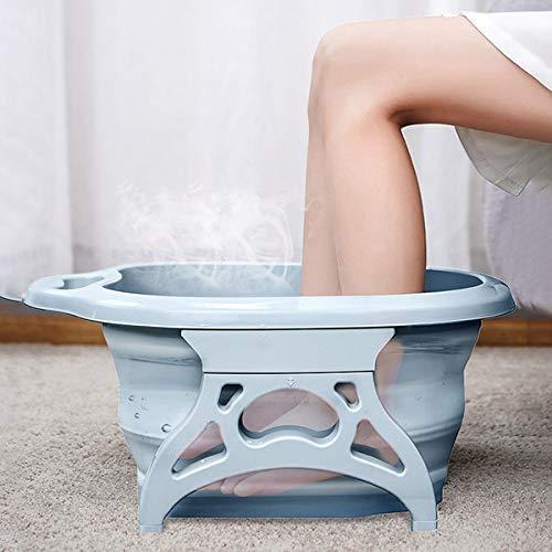 MAHVIW MAHVIW Foot Soaking Bath Basin | Pedicure Foot Spa Massager | Plastic Foot Tub for Soaking Feet | Cold & Hot Water Foot Massaging Bucket for Women & Men (Multicolour)