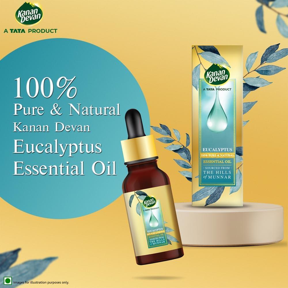 Kanan Devan Kanan Devan Essential Oil, A TATA Product, Eucalyptus, Pure & Natural, 15ml