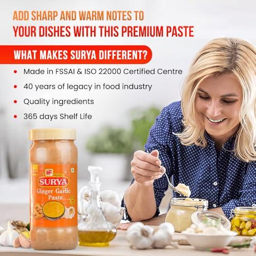 Surya Surya 500gm Ginger Garlic Paste |Adrak Lahsun Paste |Cooking Paste |Ready to use