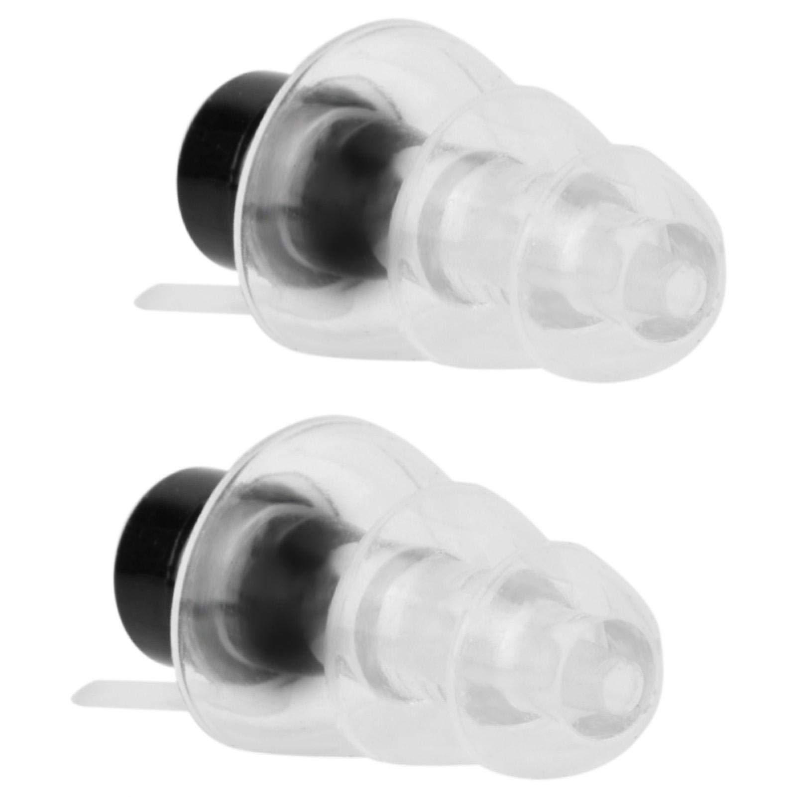 Dpofirs Earplugs, 27db Noice Reduction Rate Music Ear Plugs, High Fidelity for DJ Bars(black)