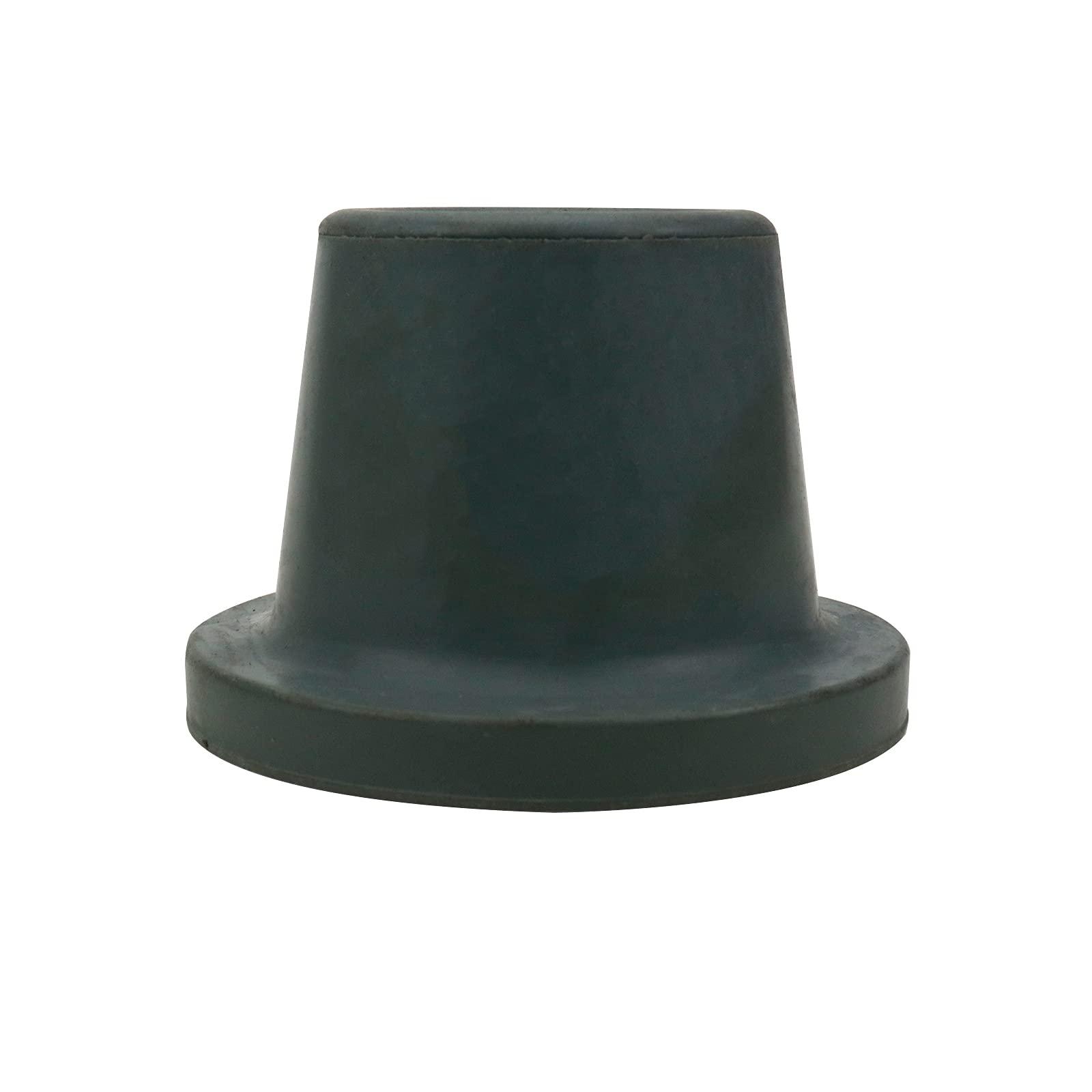 Mcredy Mcredy Rubber Tips for Canes and Walking Sticks 1 Inch Walking Cane Tip Round Rubber Replacement Foot Pad for Walking Cane with Metal Insert Grey Pack of 4