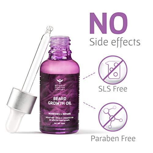 Bombay Shaving Company Bombay Shaving Company Beard Growth Oil 30ml & 20ml Wash with Beard Comb (Wood-scented)