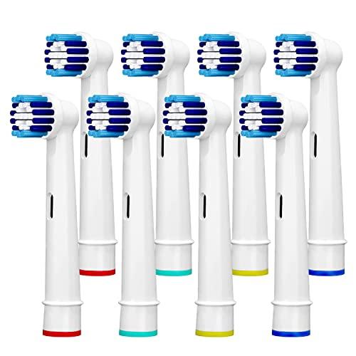 PEPECARE 8 Pack Replacement Toothbrush Heads Compatible with Braun Oral-B Professional Care 500 1000 2000 2500 3000 5000 Vitality Pro Smart Genius Toothbrushes